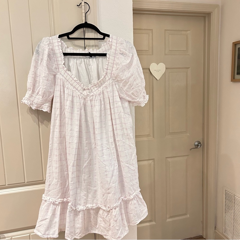 White Ruffled Dress